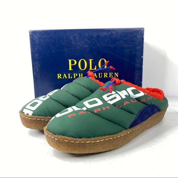 polo ralph lauren myles puff slippers